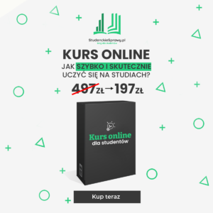 Kurs online "Jak szybko i skutecznie uczyć się na studiach?"